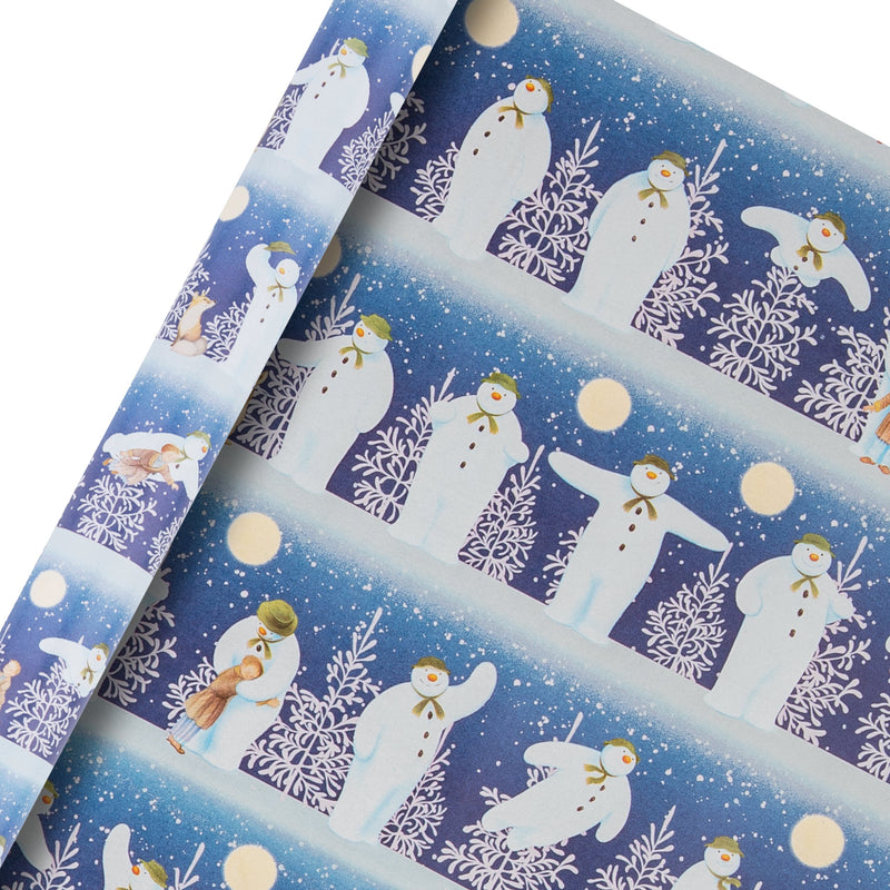 6M Christmas Wrapping Paper - 3 x 2M Rolls in 1 The Snowman™ Design