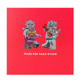 Greeting Card - Red LEGO® Robot Characters Design
