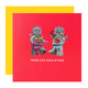 Red LEGO Robot Characters Card