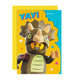 Yellow LEGO Dinosaur Character Birthday Card