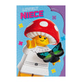 Birthday Card for Niece - Blue LEGO® Mushroom Character Design