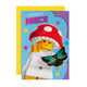 Blue LEGO Mushroom Character Birthday Card for Niece