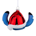 Disney Lilo & Stitch Glass Christmas Ornament - Festive Stitch