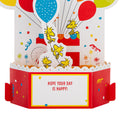 Musical & Light Up Birthday Card - 3D & Pop Up SNOOPY & WOODSTOCK Design