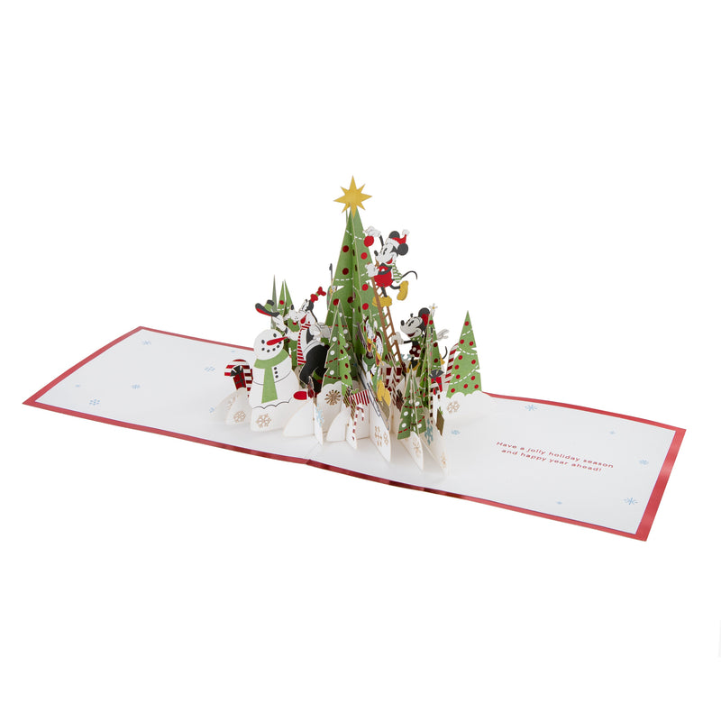 Christmas Card - 3D Pop-Up Disney Mickey Mouse & Friends Design