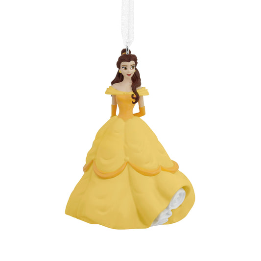Collectable Disney Beauty & the Beast Ornament - Princess Belle in Yellow Dress Design