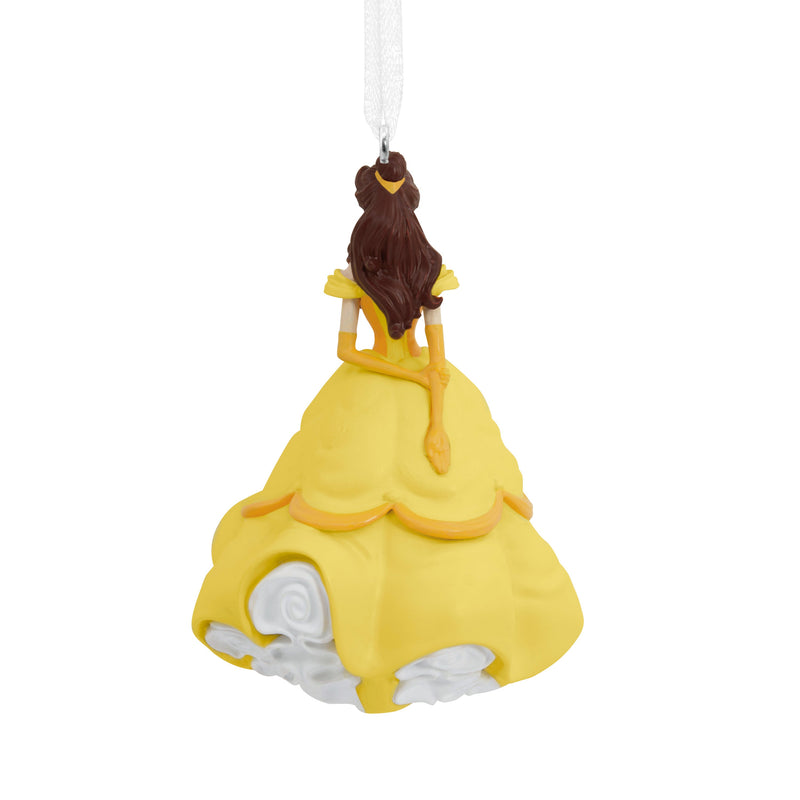 Collectable Disney Beauty & the Beast Ornament - Princess Belle in Yellow Dress Design
