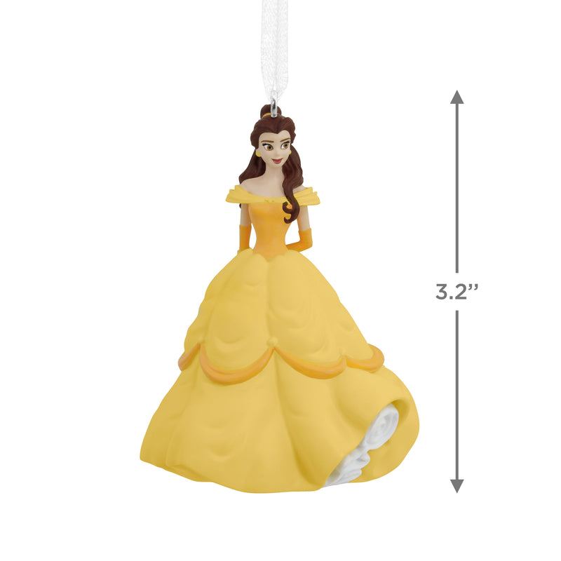 Collectable Disney Beauty & the Beast Ornament - Princess Belle in Yellow Dress Design