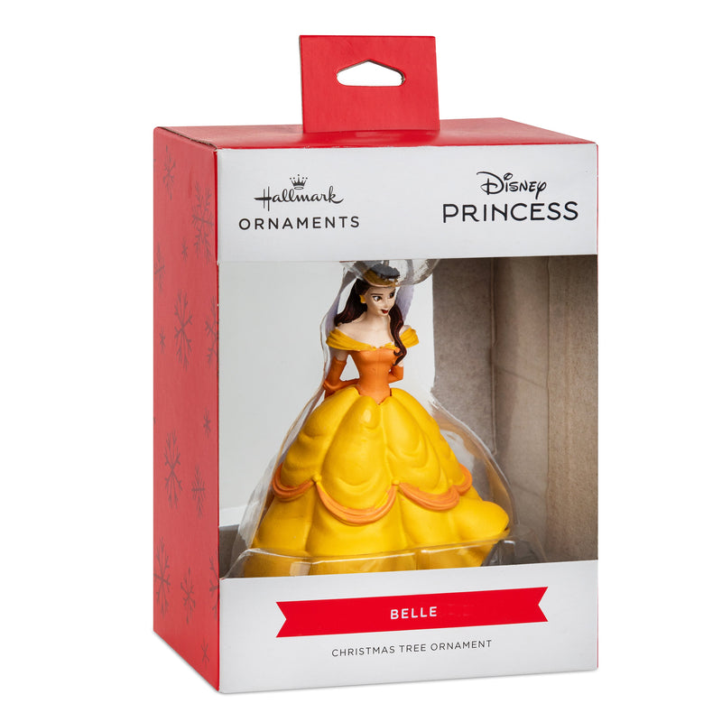 Collectable Disney Beauty & the Beast Ornament - Princess Belle in Yellow Dress Design