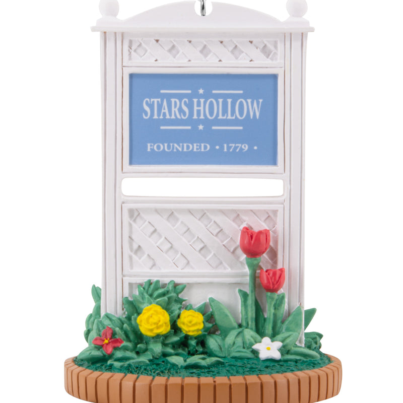 Collectable Gilmore Girls Ornament - Stars Hollow Town Sign Design