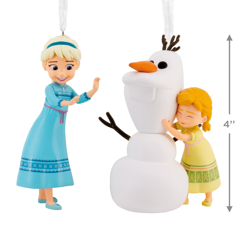 Collectable Frozen Storied Moments Ornament - Set of 2 Elsa, Anna & Olaf Designs
