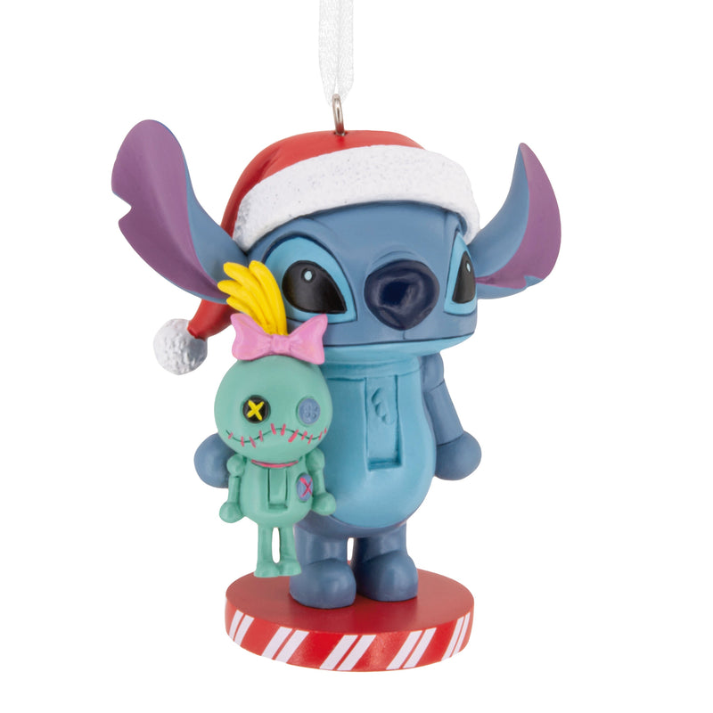 Collectable Nutcracker Ornament - Disney Lilo & Stich, Stitch & Scrump Design