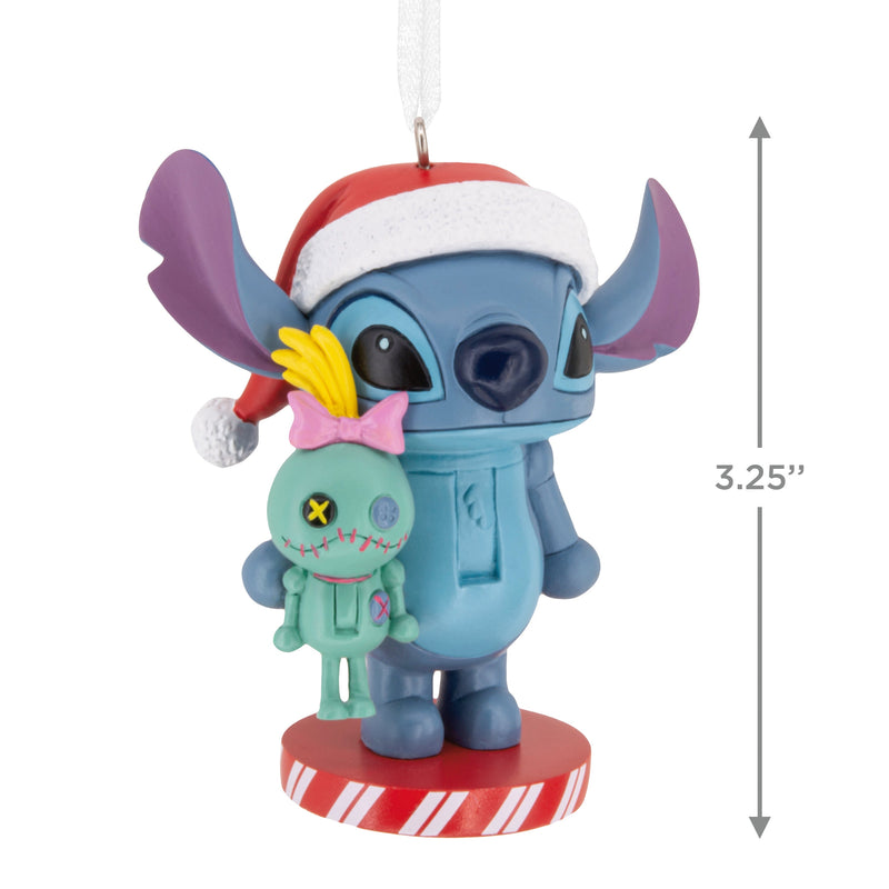 Collectable Nutcracker Ornament - Disney Lilo & Stich, Stitch & Scrump Design