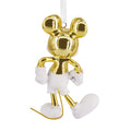 Signature Ceramic Disney Ornament - White & Gold Mickey Mouse Design