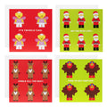 Multipack Kids Christmas Cards - Pack of 20 in 4 Fun LEGO® Designs