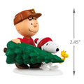Keepsake PEANUTS™ Hanging Ornament - Charlie Brown, SNOOPY & WOODSTOCK with Tree