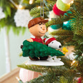 Keepsake PEANUTS™ Hanging Ornament - Charlie Brown, SNOOPY & WOODSTOCK with Tree