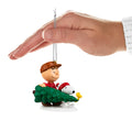 Keepsake PEANUTS™ Hanging Ornament - Charlie Brown, SNOOPY & WOODSTOCK with Tree