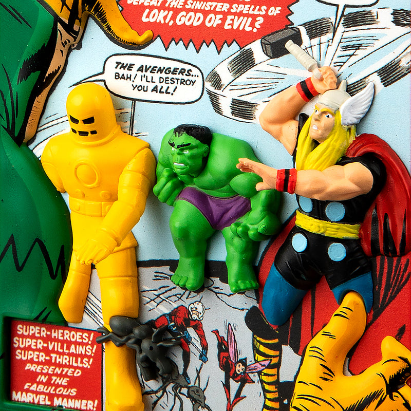 Keepsake MARVEL Hanging Ornament - Classic Avengers Comic Book Design