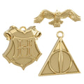 Keepsake Harry Potter™ Ornaments - 3 Pack Deathly Hallows, Hedwig & Hogwarts Crest Design