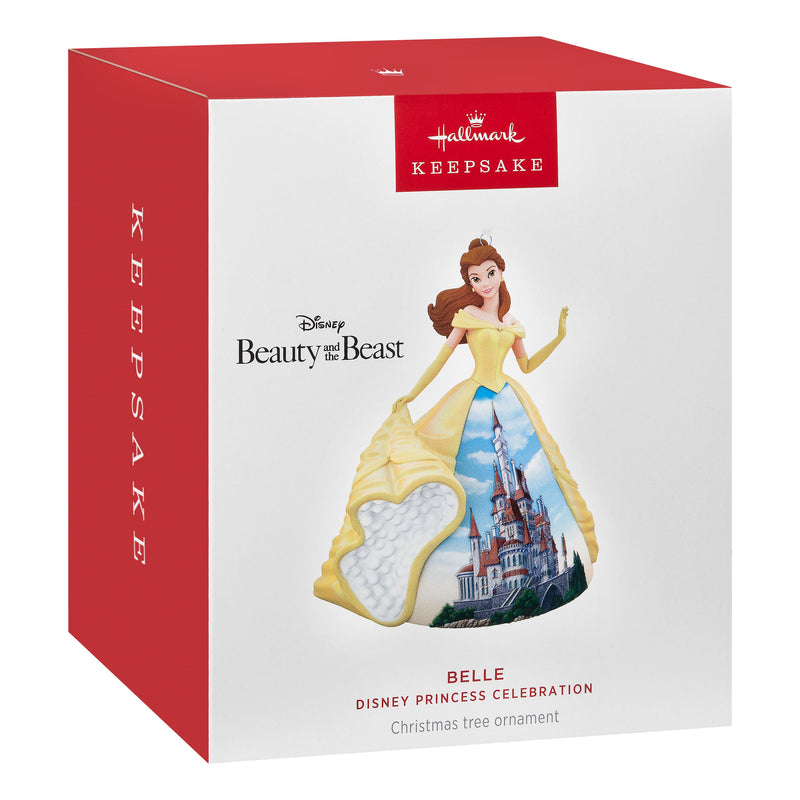 Keepsake Disney Ornament - Beauty & the Beast Belle & Castle Design