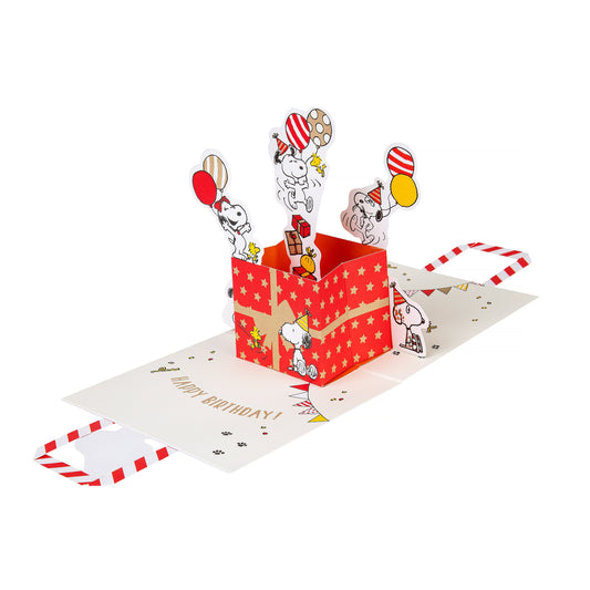 Pop-Up Birthday Card - 3D SNOOPY & PEANUTS™ Pop-Up Balloons & Gift Bag Design