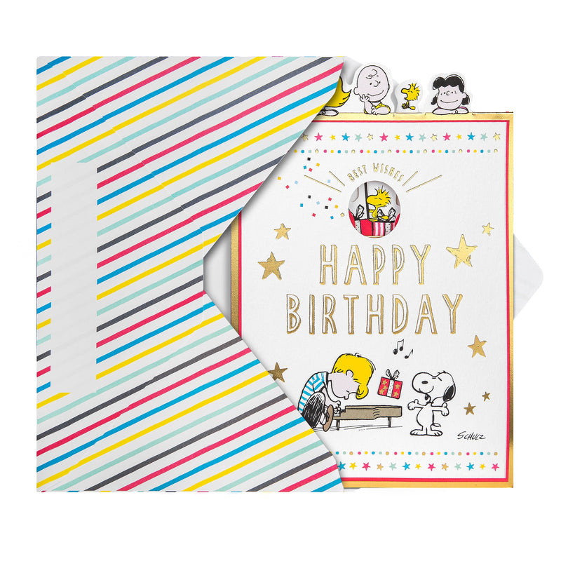 Pop-Up Birthday Card - 3D SNOOPY & PEANUTS™ Pop-Up Design