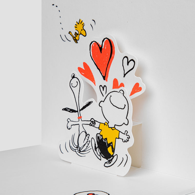 Pop-Up Any Occasion Card - 3D SNOOPY & Charlie Brown Pop-Up Design