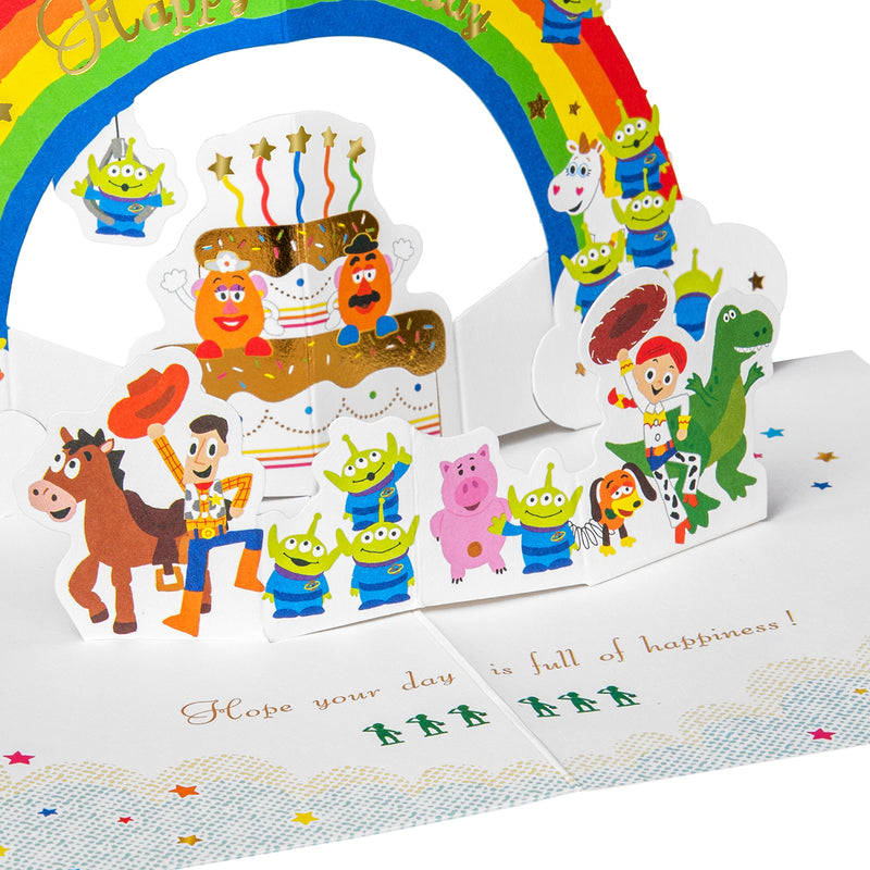 Pop-Up Birthday Card - 3D Toy Story Rainbow Pop-Up Design