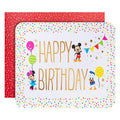 Pop-up Birthday Card - 3D Disney Mickey & Minnie Pop-Up Birthday Scene Design