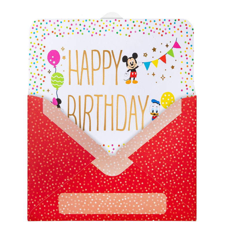 Pop-up Birthday Card - 3D Disney Mickey & Minnie Pop-Up Birthday Scene Design