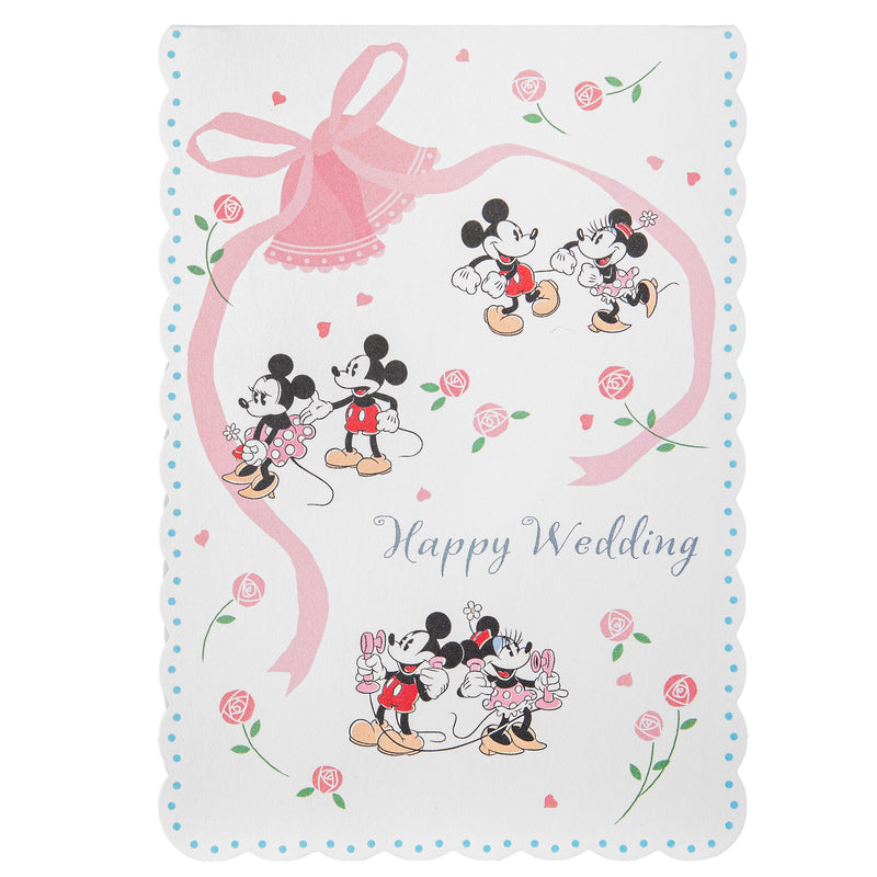 Pop-Up Wedding Card - 3D Disney Mickey & Minnie Pop-Up Wedding Cake Design