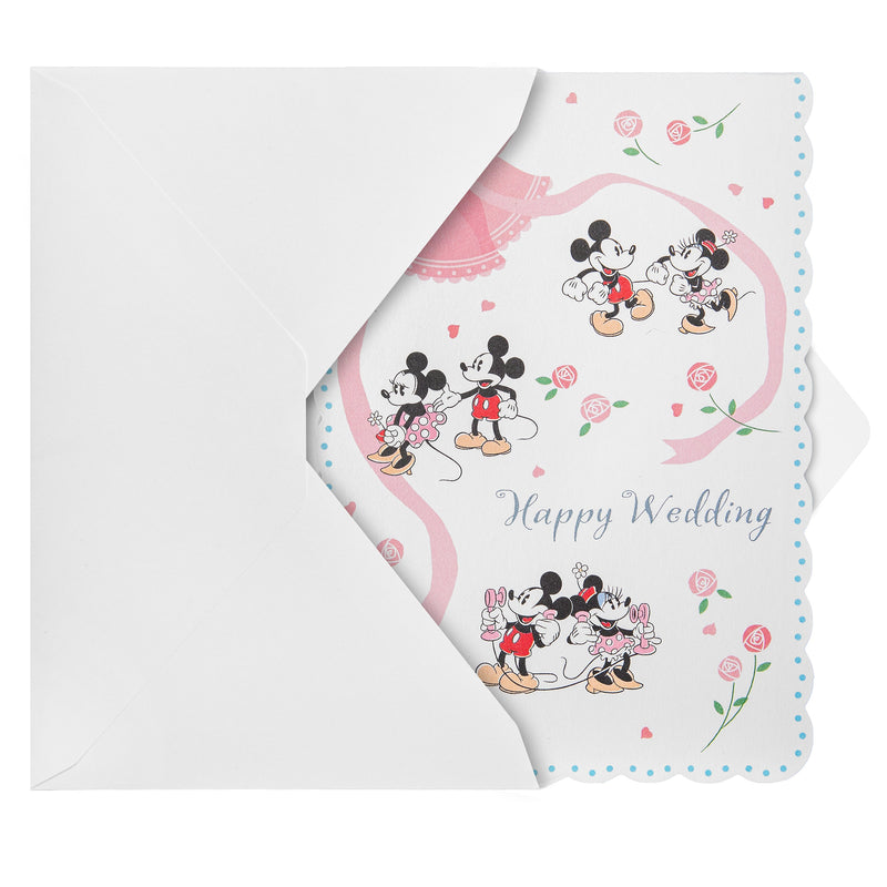 Pop-Up Wedding Card - 3D Disney Mickey & Minnie Pop-Up Wedding Cake Design