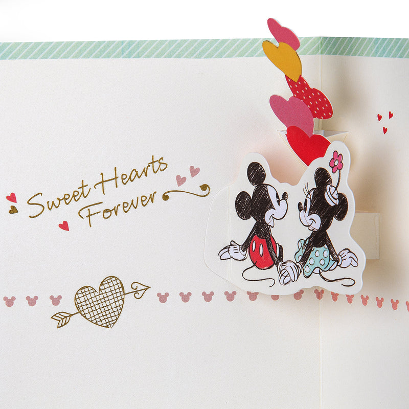 Pop-Up Valentine’s Day Card - 3D Disney Mickey & Minnie Pop-Up Design
