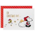 Pop-Up Christmas Card - 3D Pop-Up PEANUTS™ SNOOPY & WOODSTOCK Tree Decorating Scene
