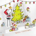 Pop-Up Christmas Card - 3D Pop-Up PEANUTS™ SNOOPY & WOODSTOCK Tree Decorating Scene