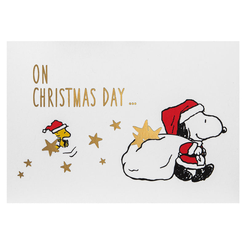 Pop-Up Christmas Card - 3D Pop-Up PEANUTS™ SNOOPY & WOODSTOCK Tree Decorating Scene