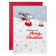 PEANUTS SNOOPY Tobogganing Scene 3D Pop Up Christmas Card