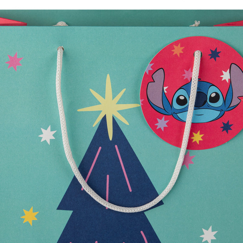 Disney Stitch Large Christmas Gift Bags - Pack of 3 in 1 Design