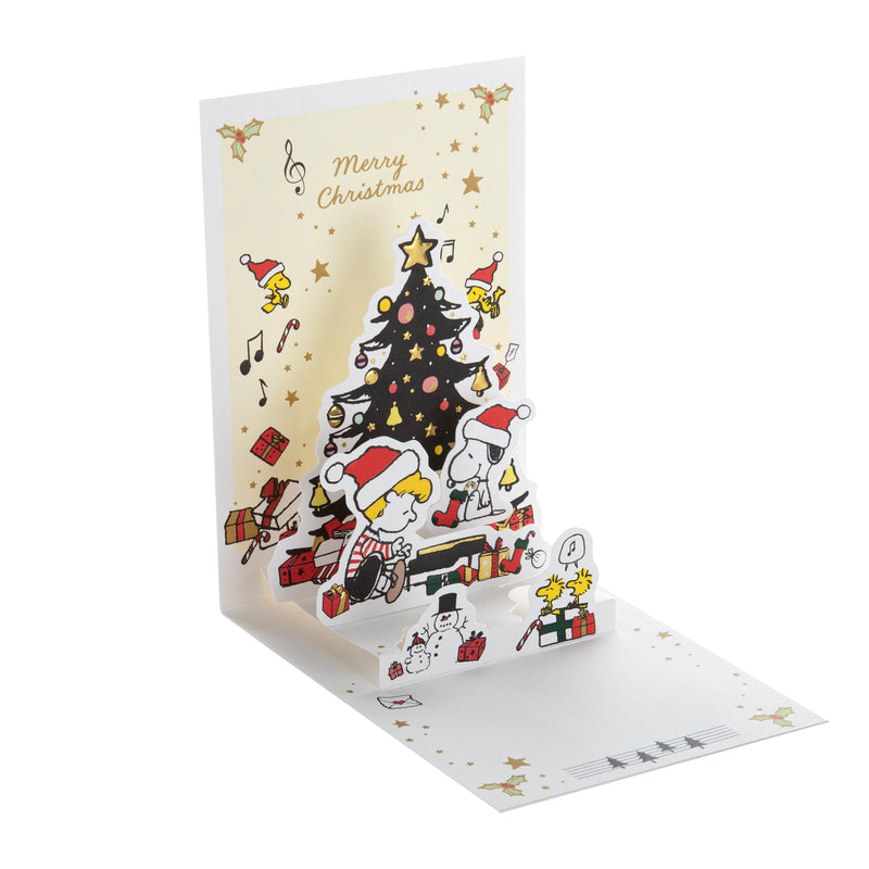 Classic PEANUTS™ SNOOPY & WOODSTOCK Christmas Tree Design Christmas Card