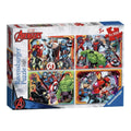 Marvel Avengers 4x 100 Piece Jigsaw Puzzles