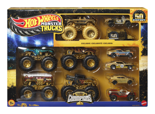 Hot Wheels Monster Trucks Trophy Champs Mpack - Image