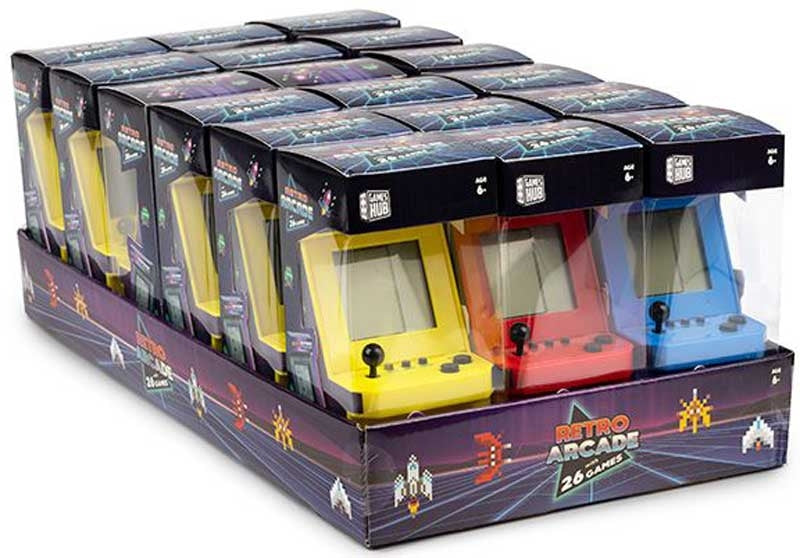 26 Retro Games Mini HandHeld Console, side angle