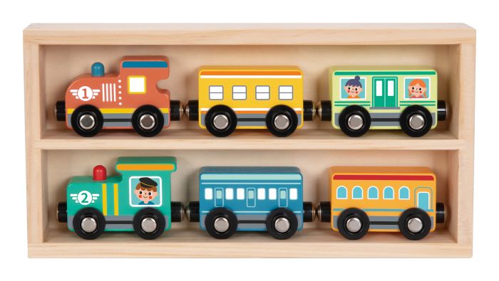 Wooden Train Box Set