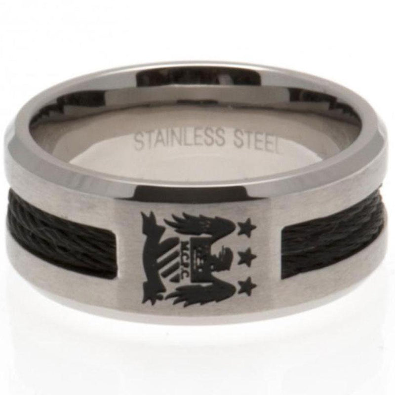 Manchester City FC Black Inlay Ring Large EC collectible from Infinity Collectibles 2026