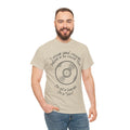 'I'm Not a Hoarder, I'm a Hero' Men's Vinyl T-Shirt, showing reverse