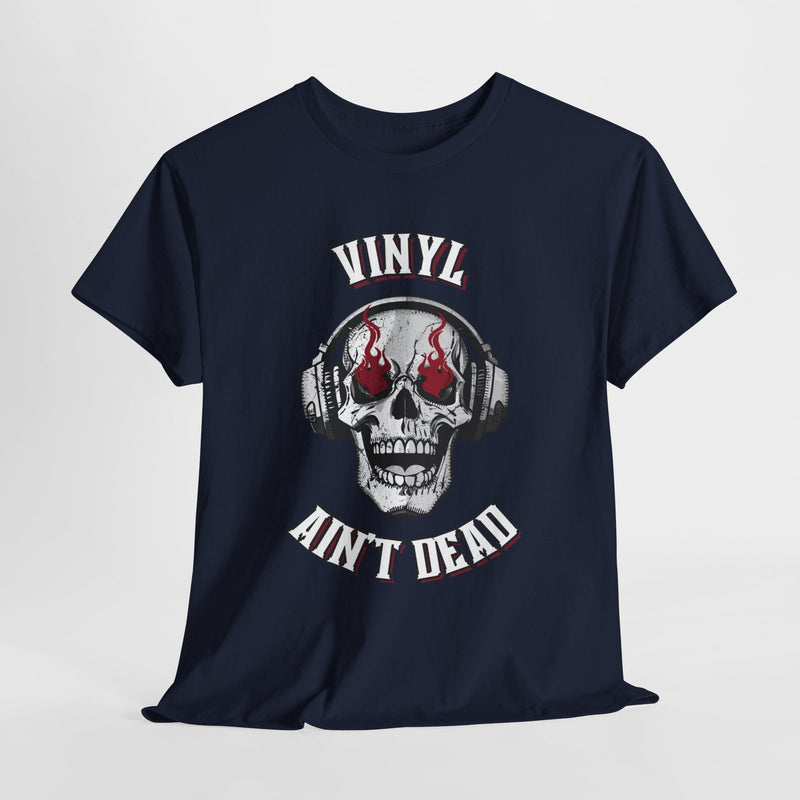 'Vinyl Ain't Dead' Skull Men's T-Shirt, product detail