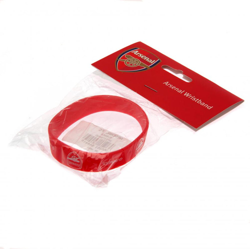 Arsenal FC Silicone Wristband, side angle