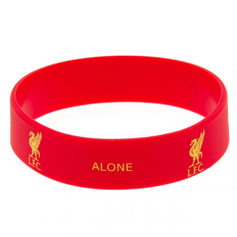 Liverpool FC Silicone Wristband, close-up detail