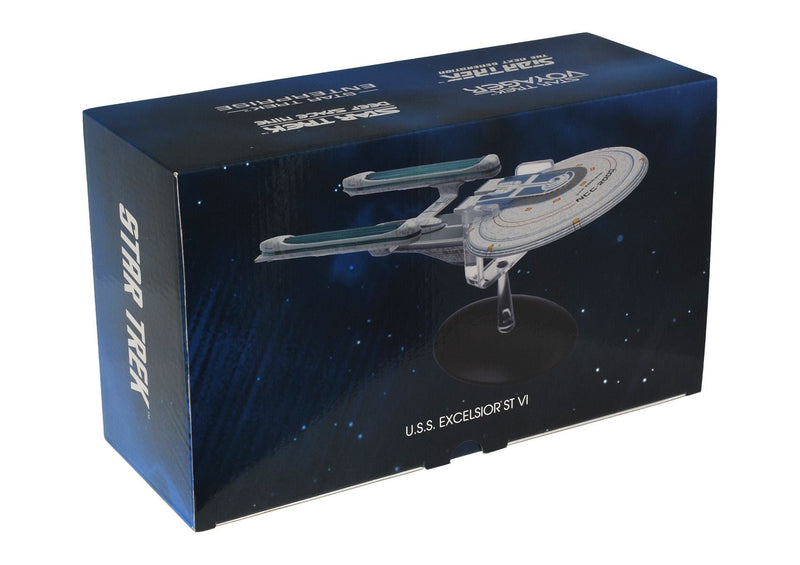U.S.S. Excelsior NCC-2000 XL EDITION Model Die Cast Ship (Eaglemoss / Star Trek), size reference